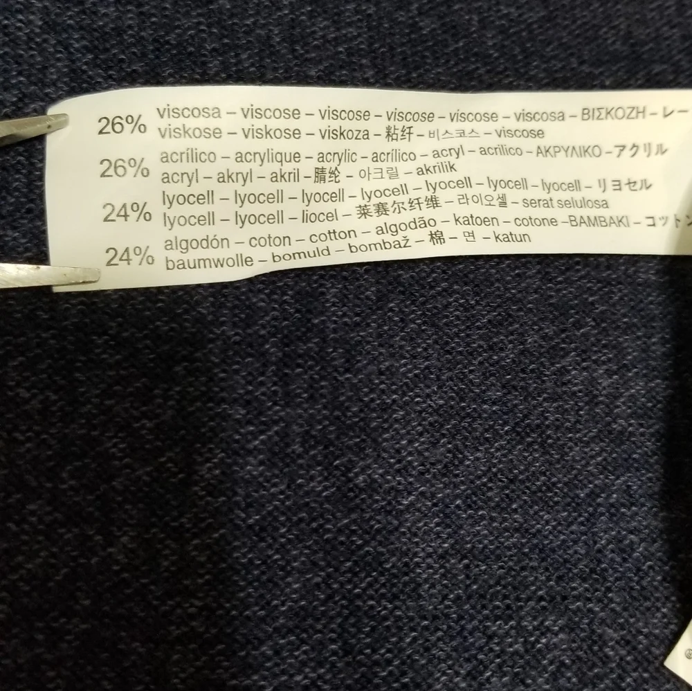 Zara Fancy Collection,  knit wear, color navy blue. - Picture 4 of 8